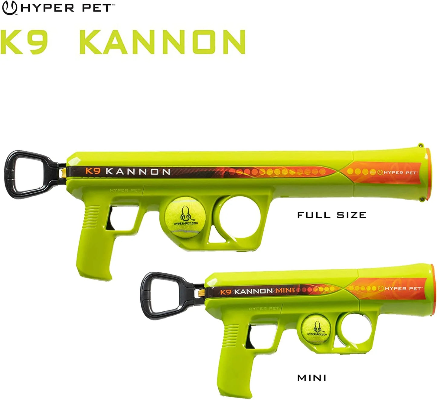 K9 Kannon K2 Dog Toy Mini Tennis Ball Launcher Interactive Dog Toys, Load and Launch, Mini